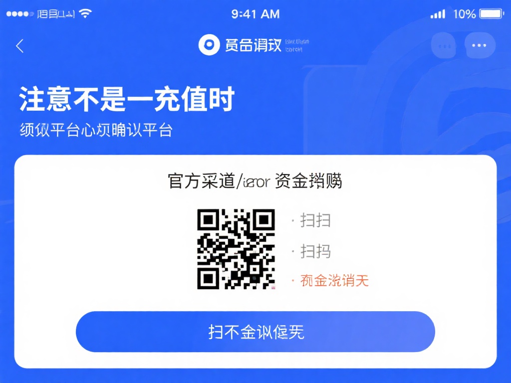 值得注意的是，充值时务必确认平台提供的二维码是否为