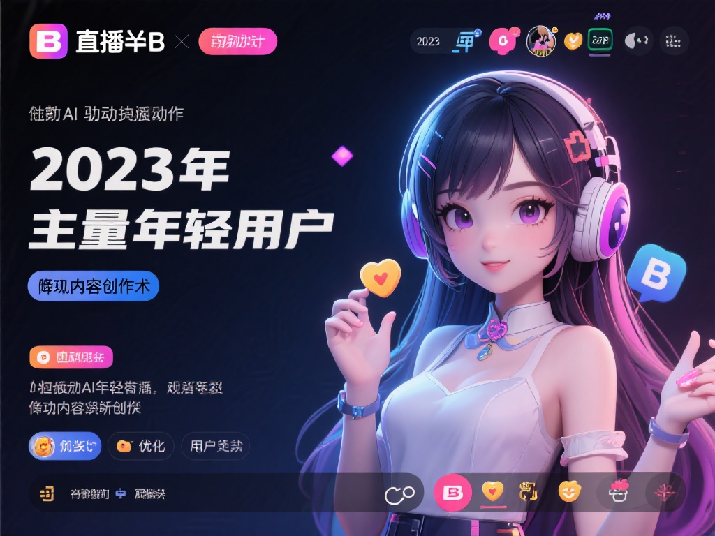 直播平台B在2023年通过引入AI驱动的虚拟主播技